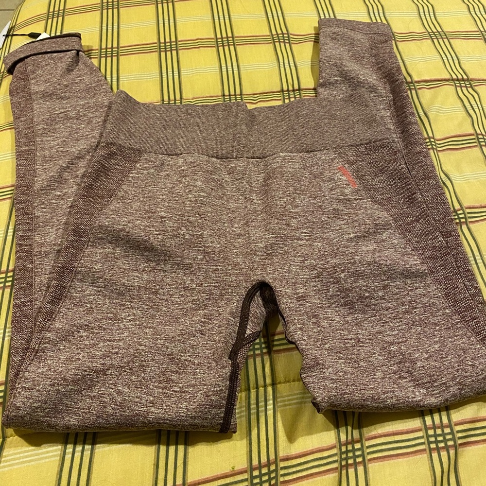 Gymshark berry/rose flex high waisted leggings M
